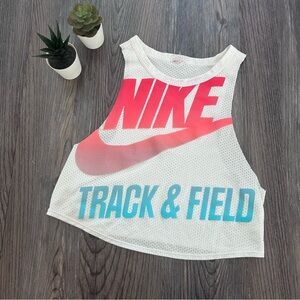 Nike women’s Cropped Track Tank S